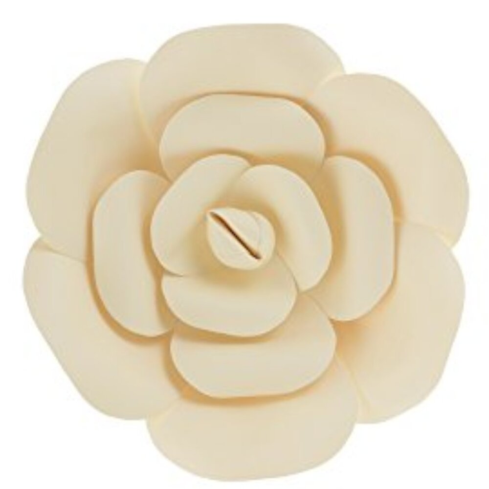 Mega Crafts - 12'' Handmade Paper Flower in White for Home Décor